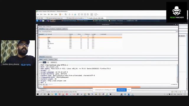 EP3 - Live Bug hunting (SSRF + Blind RCE + DNS Exfiltration) with Mr. Dhreeraj Madukar | RESETHACKE смотреть онлайн