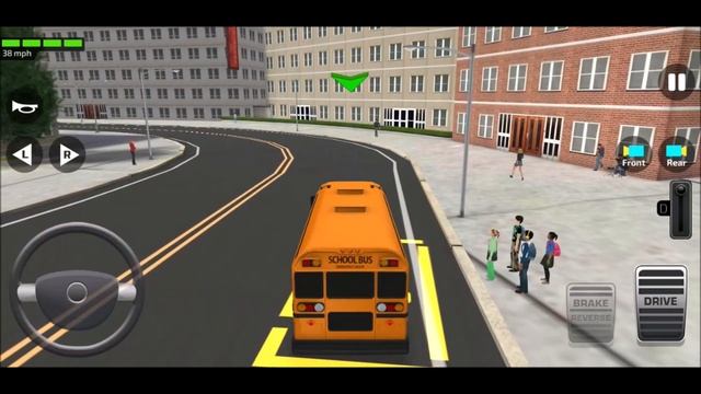 #Bus #Driving #Sim | Super High School Bus Driving Simulator 3D 2019 | Android & iOS Gameplay HD #1 смотреть онлайн