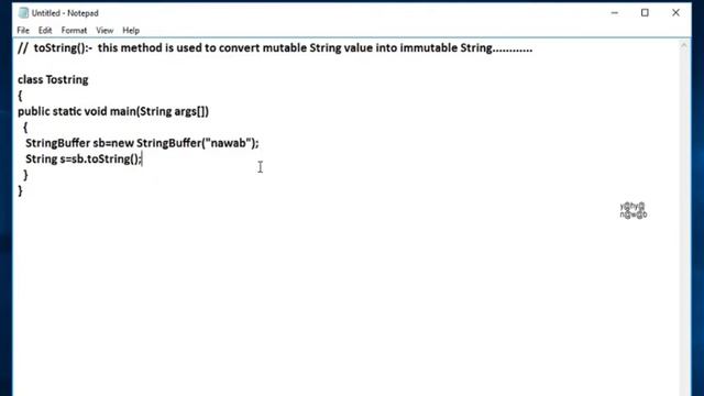 toString() method in java with example смотреть онлайн