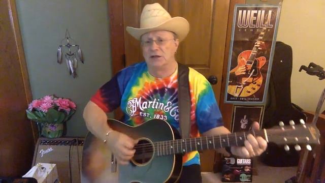 1264b - Famous Last Words Of A Fool - George Strait vocal & acoustic guitar cover & chords смотреть онлайн