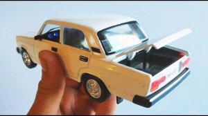 Про машинки! ВАЗ 2107  моделька машины масштаб 1/24 Автопанорама. Красивая распаковка и обзор!