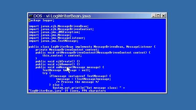 Ch 06.Enterprise JavaBeans - Topic 12.Code of a Message Bean.mov смотреть онлайн