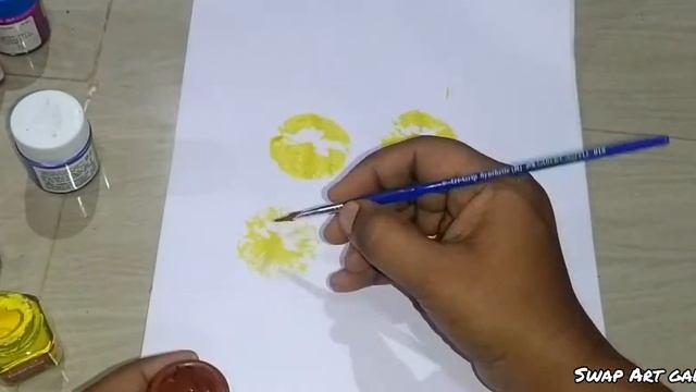 Hacks Of Painting/vegetables Stamp Activity/Acrylic Painting Print With Vegetable @SwapArtGallery