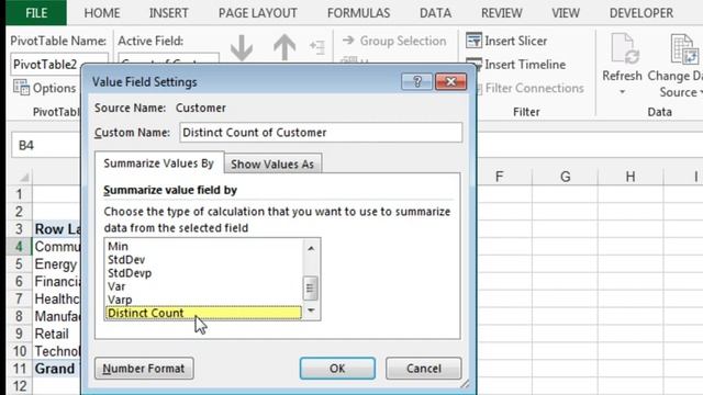 Excel - Distinct Count in an Excel Pivot Table - Episode 1924 смотреть онлайн