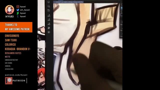 Drawing Namine on Clip Studio Paint for iPad Timelapse смотреть онлайн