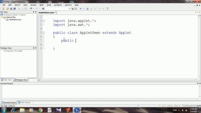 Creating Simple Applet Using Jcreator смотреть онлайн