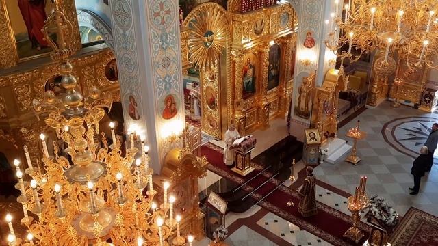 Чтение Евангелия. Читает диакон Сергий Казачков смотреть онлайн