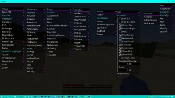 NG Client Update - Minecraft Windows 10 Bedrock Edition 1.17.11 - Minecraft Bedrock Hacked Client