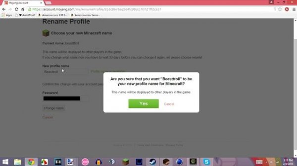 How to change your Minecraft Username! 1.7/1.8