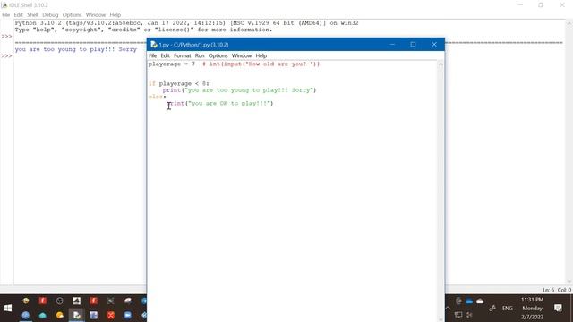 Python 13 - if else 2 смотреть онлайн