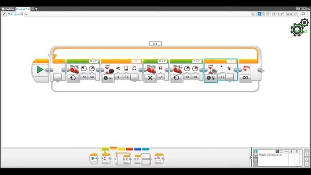Кегельринг. Lego Mindstorms EV3. Программа. смотреть онлайн