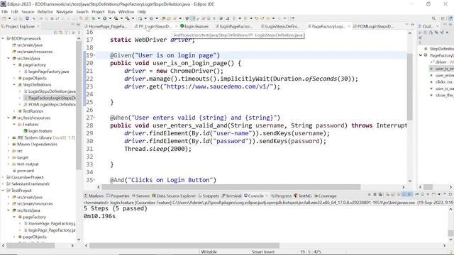 Selenium Cucumber BDD Framework with Java and TestNG | Page Factory смотреть онлайн