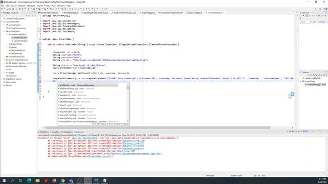 Part 2- using Java to insert data table into MySQL смотреть онлайн