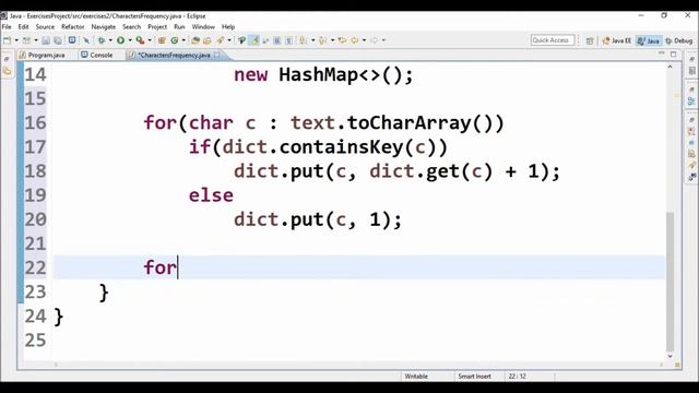 characters frequency v1 in java смотреть онлайн