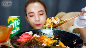 [Mukbang]🌊통영 멍게 해초 비빔밥 리얼사운드먹방😋 Sea Squirt Bibimbap Sashimi  Eating Show หอยเม่น ホヤ ビビンバ ASMR | 쎄미
