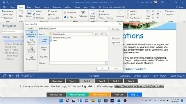 MOS Word Associate 2019 - Cabin Project | MOS Word 2019 Practice Exam 1 Training - Project 1 смотреть онлайн