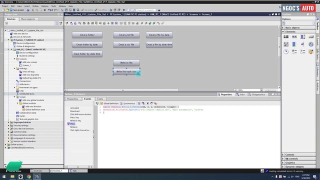 Wincc Unified bài 31 - Ghi dữ liệu vào file bằng javascript смотреть онлайн