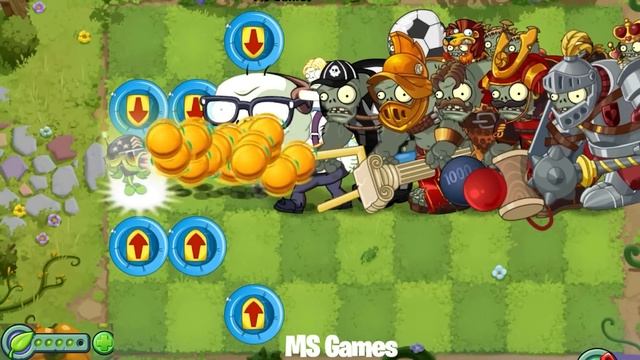 PvZ 2 Fusion - Mega Gatling Pea Using Projectile From Other Plant - Plants Vs Zombies 2 9.8.1 смотреть онлайн