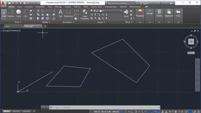 Autocad 2017 - Drawing lines - Beginners Tutorial 05 смотреть онлайн