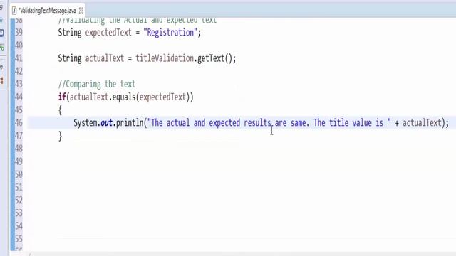 Selenium Tutorials for Beginners : 19. How to Validate the Text Message with example ? смотреть онлайн