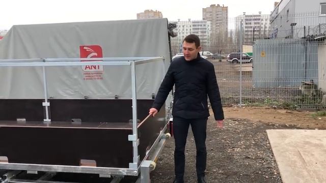 Такой прицеп вы еще не видели! Универсальный прицеп с выдвижной платформой смотреть онлайн