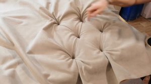 Каретная стяжка. Изголовье. Перетяжка кровати