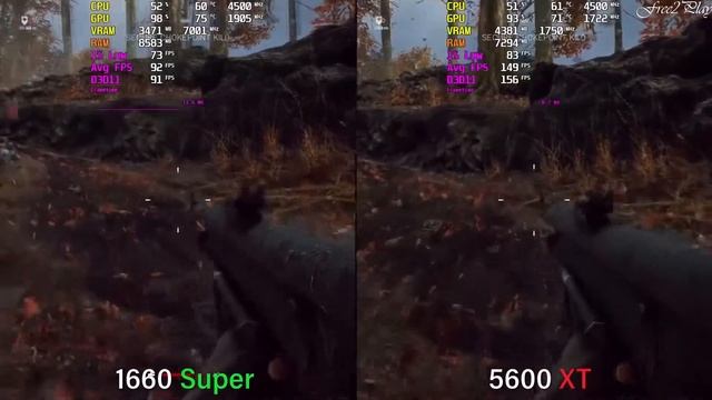 RX 5600 XT vs GTX 1660 Super смотреть онлайн