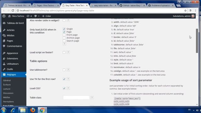 How to create table from CSV file in wordpress with plugin Easy Table смотреть онлайн