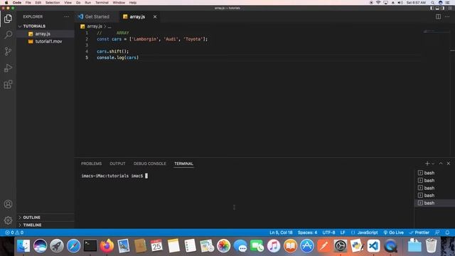 Learn Javascript Array Fundamentals смотреть онлайн