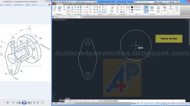 Solución Propuesto 32 - AutoCAD 3D смотреть онлайн