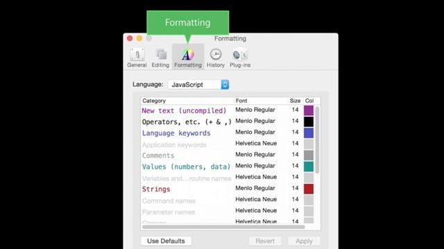 Mac Script Editor Overview (Yosemite+)