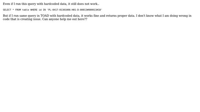 Databases: Query returns NULL - Oracle смотреть онлайн