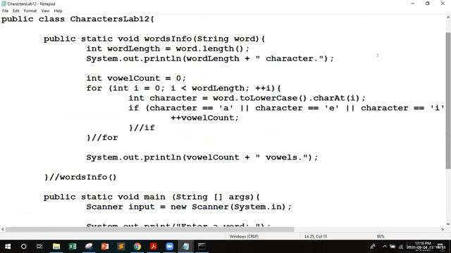 Lab12 Recorded Session-2 | Void Methods | Komal Arif | #java #programming смотреть онлайн