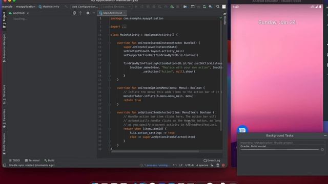 MacBook Pro M1 running Android studio + emulator смотреть онлайн