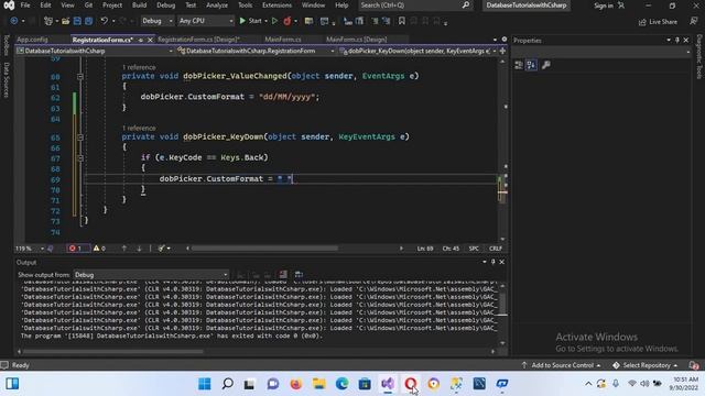 How to insert Date Value in Database in C# With DateTimePicker - C# DateTimePicker смотреть онлайн