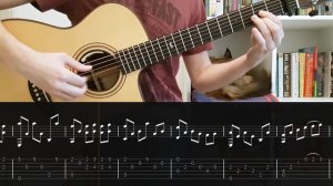 Asgore | Waterfall | Undertale theme - fingerstyle guitar + tabs