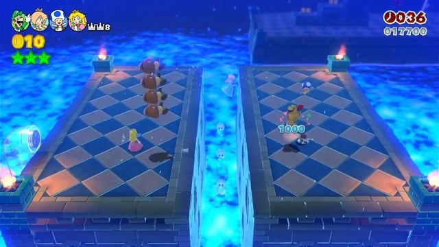 Super Mario 3D World, WORLD 11+12 ONLINE COOP 3 player смотреть онлайн
