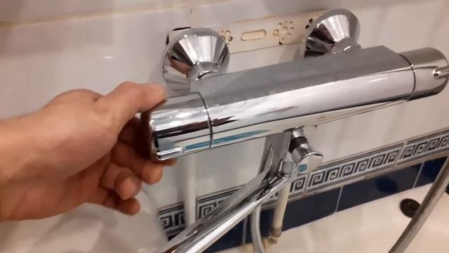 Как не правильно установить,термостатический смеситель. смотреть онлайн