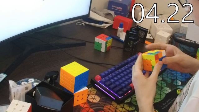 6.59 3x3 ao5 w/ 4.98 single (Moretry Tianma X3) смотреть онлайн