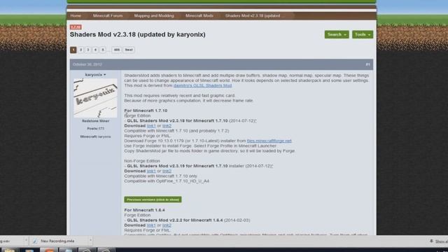 How To Install Minecraft Shaders Mod for Minecraft 1.7.10 [HD] смотреть онлайн