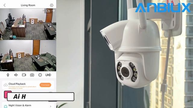 8MP 4K PTZ Wifi камера с двумя объективами и двойным экраном Ai обнаружения человека