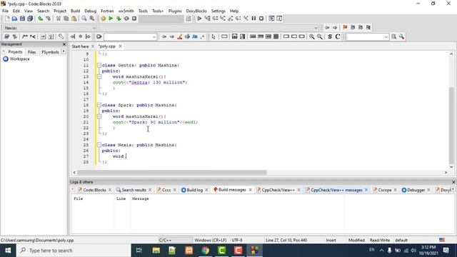 C++ Dasturlash tili (polymorphism) смотреть онлайн