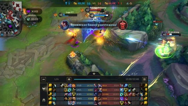 КАК ОДНО ТОРНАДО ВЫЙГРАЛО ИГРУ! ЯСУО League of Legends Wild Rift Лига Легенд Ясуо Гайд Геймплей смотреть онлайн