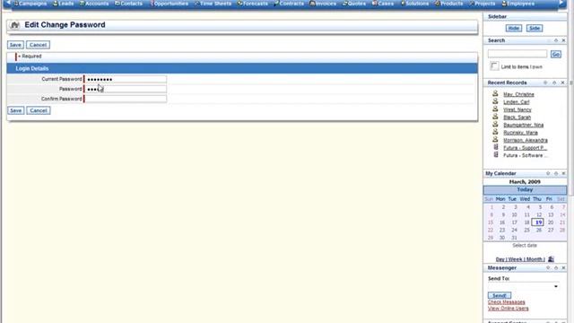crm software security change password смотреть онлайн