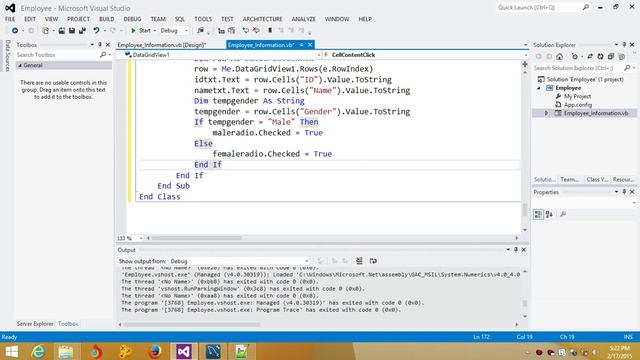 Visual Basic Net Tutorial with MySql database 13 Search by DataGridView Cells Clicks смотреть онлайн
