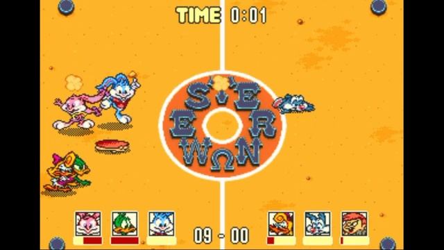 Sega Mega Drive 2 (Smd) 16-bit Tiny Toon Adventures Acme All Stars футбол