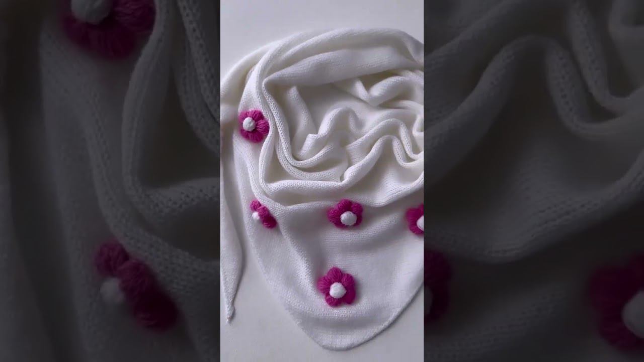 Детский бактус с 3-Д ромашками #crochet #crocheting #baby смотреть онлайн