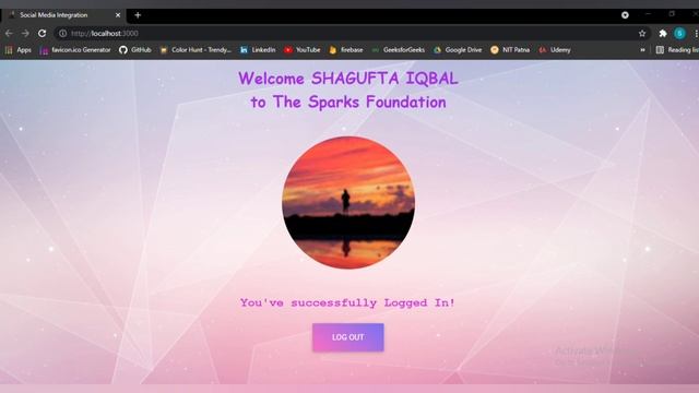 Social Media Integration | Task 5 | The Sparks Foundation | firebase-react-authentication смотреть онлайн