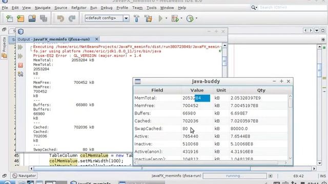 Display /proc/meminfo on JavaFX TableView смотреть онлайн