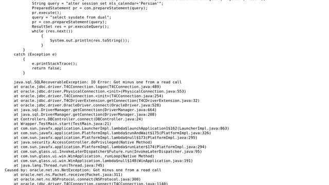 Databases: IO Error: Got minus one from a read call смотреть онлайн